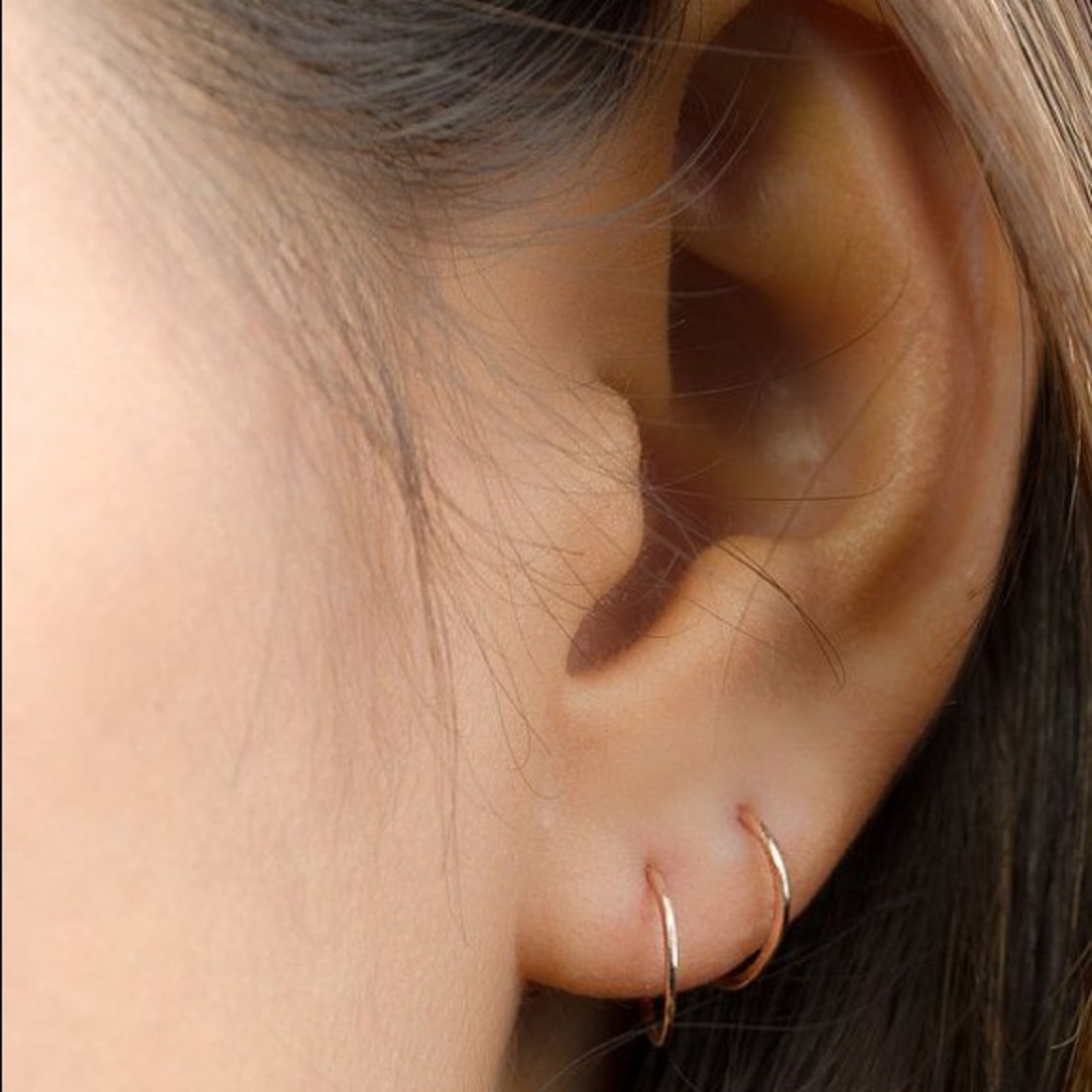 small hoop earrings